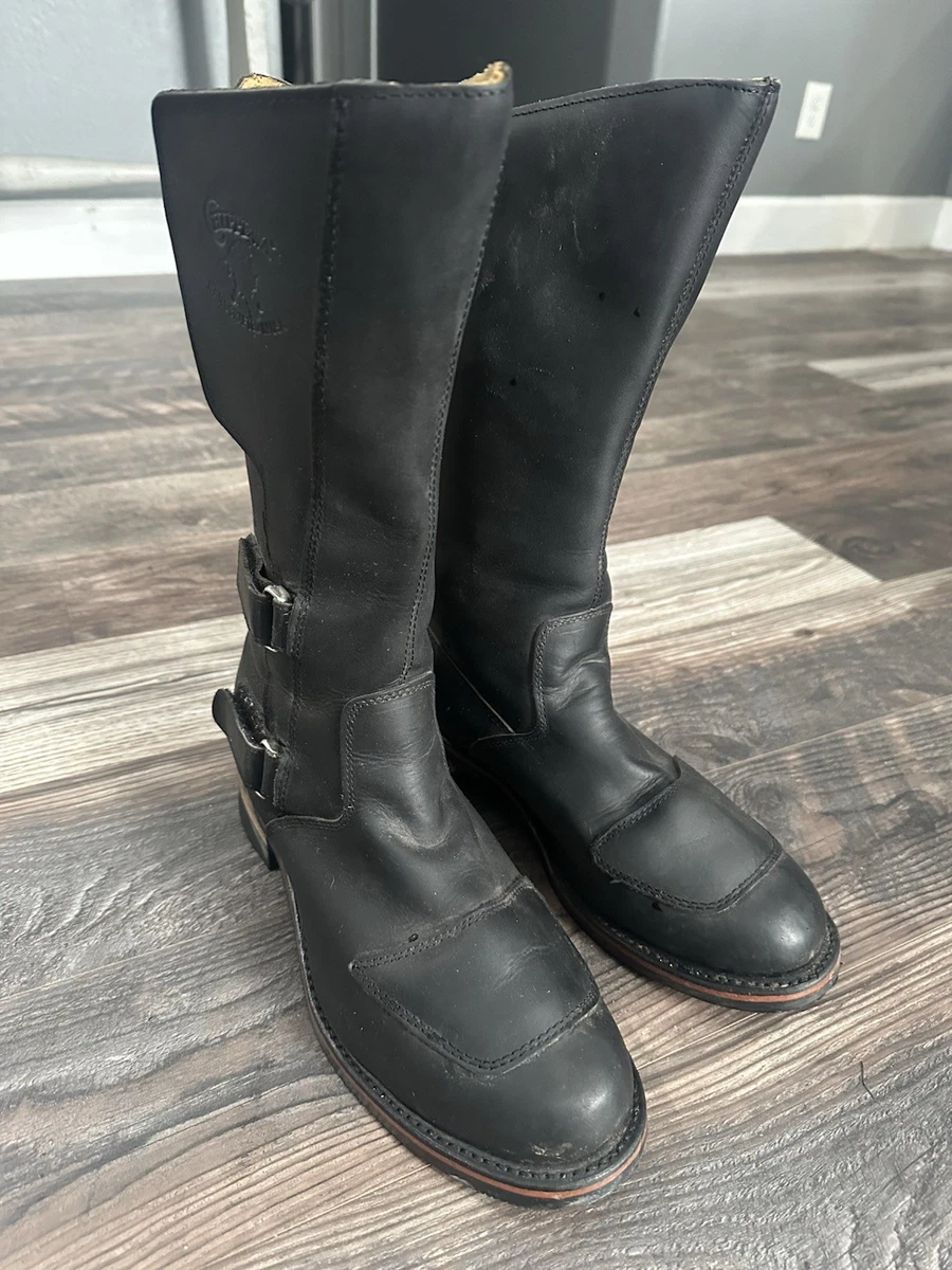 NEW! ?? Chippewa USA 27862 Black Leather Motorcycle Rally Boots 7.5 Chippewa Style # 27862 Odessa Rally Motorcycle Boots 8.5  main image 4