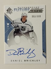 Daniel Brickley 2018-19 SP Authentic Future Watch Auto Rookie /999 Kings