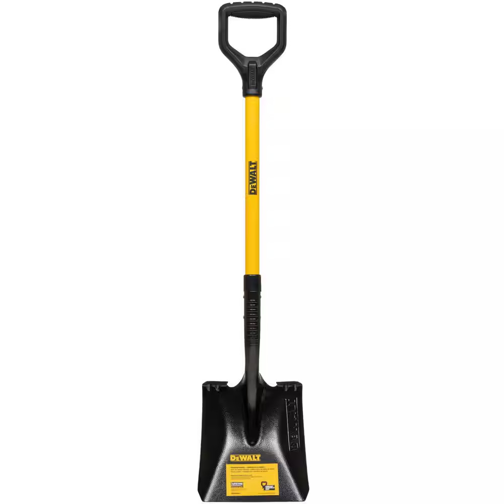 32 In. Fiberglass D-Handle Carbon Steel Transfer Shovel Free Ship NEW