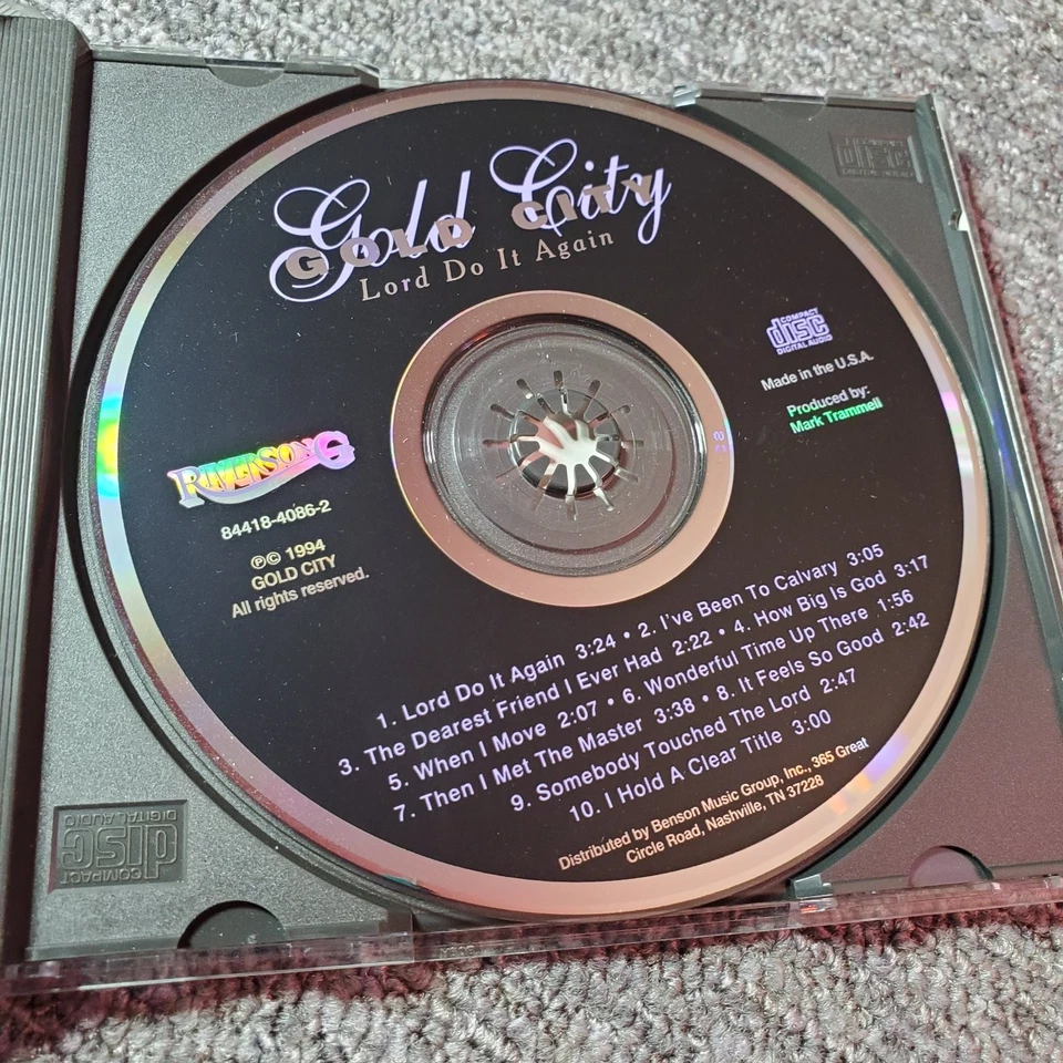 Gold City - Lord Do It Again CD 1994 Southern Gospel Riversong Foto 4 de 4