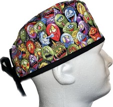 Halloween Balloons Scrub Hat Chemo Cap