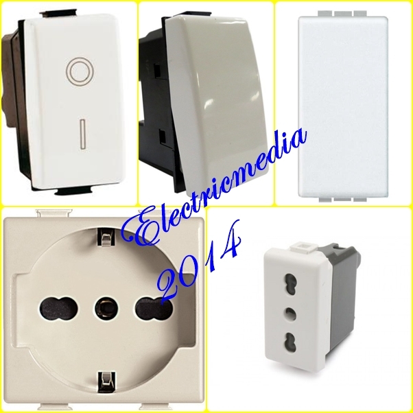 INTERUTTORE PRESA USB DEVIATORE DIMMER SUONERIA COMP BTICINO MATIX BIANCO/ROSSO INTERUTTORE PRESA USB DEVIATORE DIMMER SUONERIA COMP BTICINO MATIX BIANCO/ROSSO