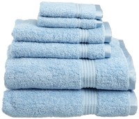 Superior Egyptian Cotton 6-piece Towel Set, Light Blue , New, Free Shipping on sale Superior Egyptian Cotton 6-piece Towel Set, Light Blue , New, Free Shipping on sale