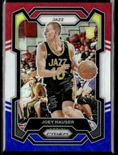 2023-24 Panini Prizm Joey Hauser Red/White/Blue Prizm RC #293 Utah Jazz