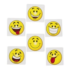 Goofy Smile Face Tattoos by Fun Express