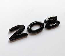 Gloss Black Car Rear Trunk Number Badge Emblem For Peugeot 208 2012-19 A9
