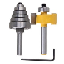 1pcs Rabbet Router Bit with 6 Bearings Set -1/2"H - 1/4" Shank