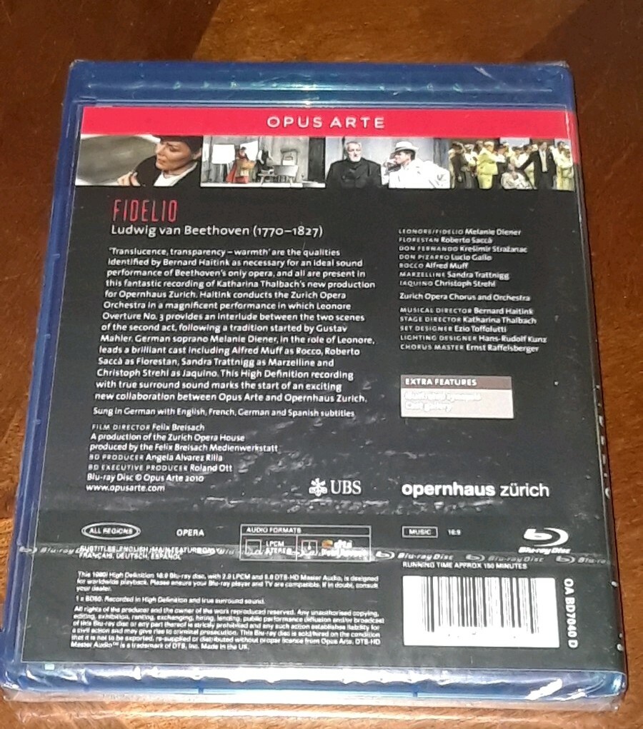 ベートーヴェン:歌劇「フィデリオ」[Blu-ray Disc] フィデリオ』1806年版全曲 クリストフ・ヴァルツ演出、ホーネック