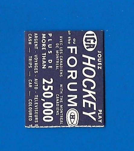 1967-68 IGA MONTREAL CANADIENS 67-68 NHL HOCKEY CARD 1-23 SEE LIST - Picture 90 of 118