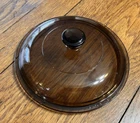 VINTAGE PYREX AMBER VISIONS LID V 1.5C FOR 1.5 QT SAUCEPAN  7 1/4"