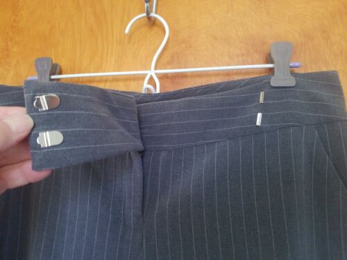 My Michelle Dress Pants Pin Stripe Gray Size 9 Juniors - Picture 2 of 5