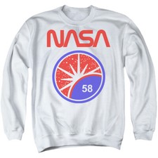 NASA Sweatshirt Stars 58 White Pullover