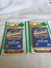2 decks 1990 U.S. Playing Card Co. Major League All Stars 58 Players  Cards