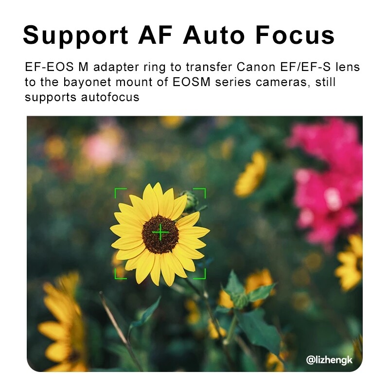 7artisans EF-EOS M auto AF lens adatper for Canon EF lens to Canon EOS M Cameras