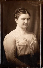 Postcard Real Photo RPPC Portrait Studio Photo of Elegant Woman Unposted