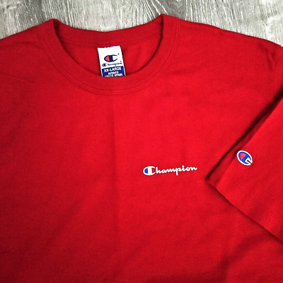Vintage 80s 90s Champion Blank Red T Shirt Vtg Single Stitch