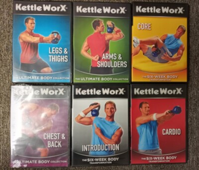 Kettle Worx DVDs Lot Of 6 Exercise And Fitness DVDs