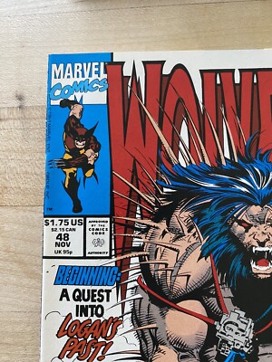 WOLVERINE #48 - MEMORIES UNBOUND! MARVEL COMICS, LOGAN, WEAPON-X