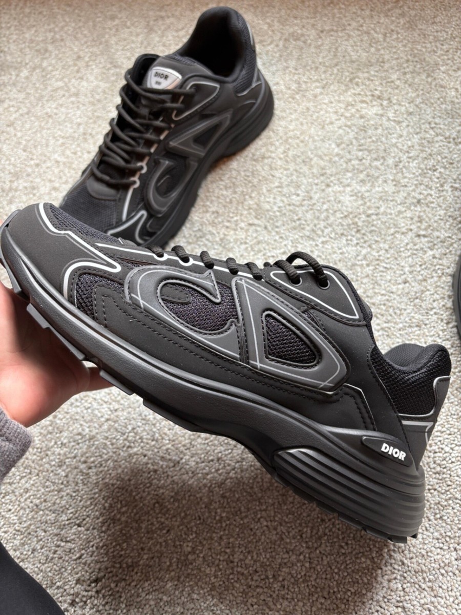 Dior B30 Fashion Sneaker - Triple Black - Men's EU 43 | eBay