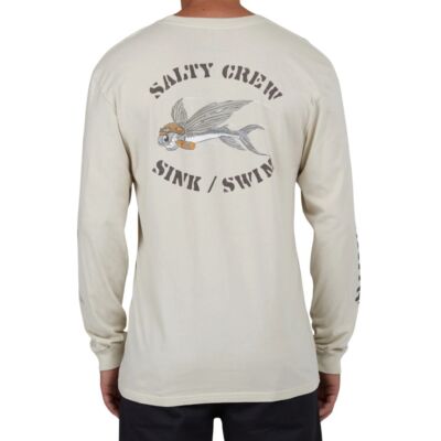 Salty Crew ''Kamikaze'' Premium Long Sleeve Tee (Bone White) T-Shirt