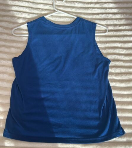 FIFTH SUN-women/teen- Cut-Off Tank- Blue- RED,WHITE,BLUE-XS- 4TH of JULY Perfect - Picture 2 of 4