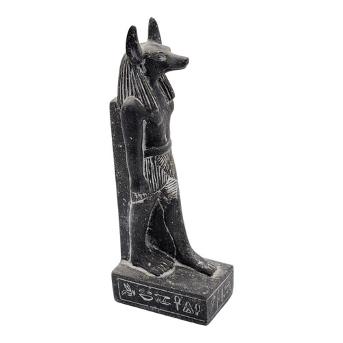 Black Anubis Standing Statue Egyptian Jackal God Of Afterlife Mythical Figure - Picture 2 of 7