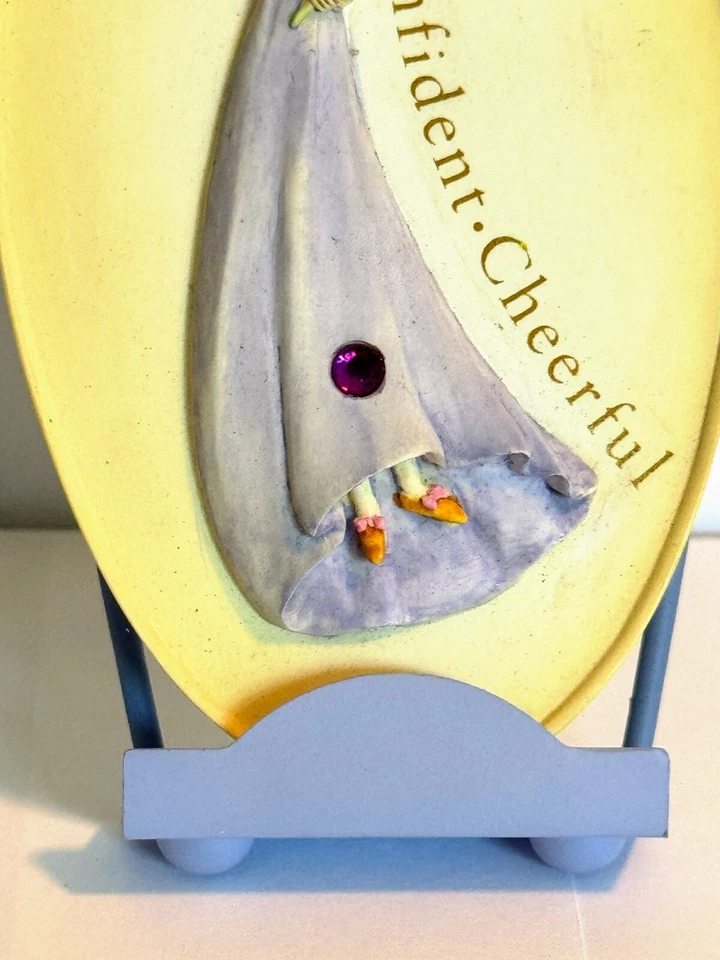 'I Believe Sentiments' de Russ, placa de ángel piedra de nacimiento de febrero 💜 NUEVO EN CAJA 2824 Foto 4 de 4