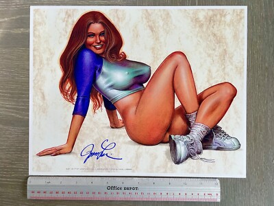 Linsner Girls Original Pinup Art Drawing- Signed Print by Artist 
