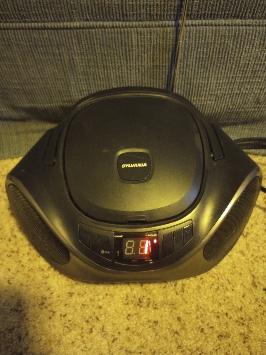 Sylvania bluetooth portable cd radio best sale boombox