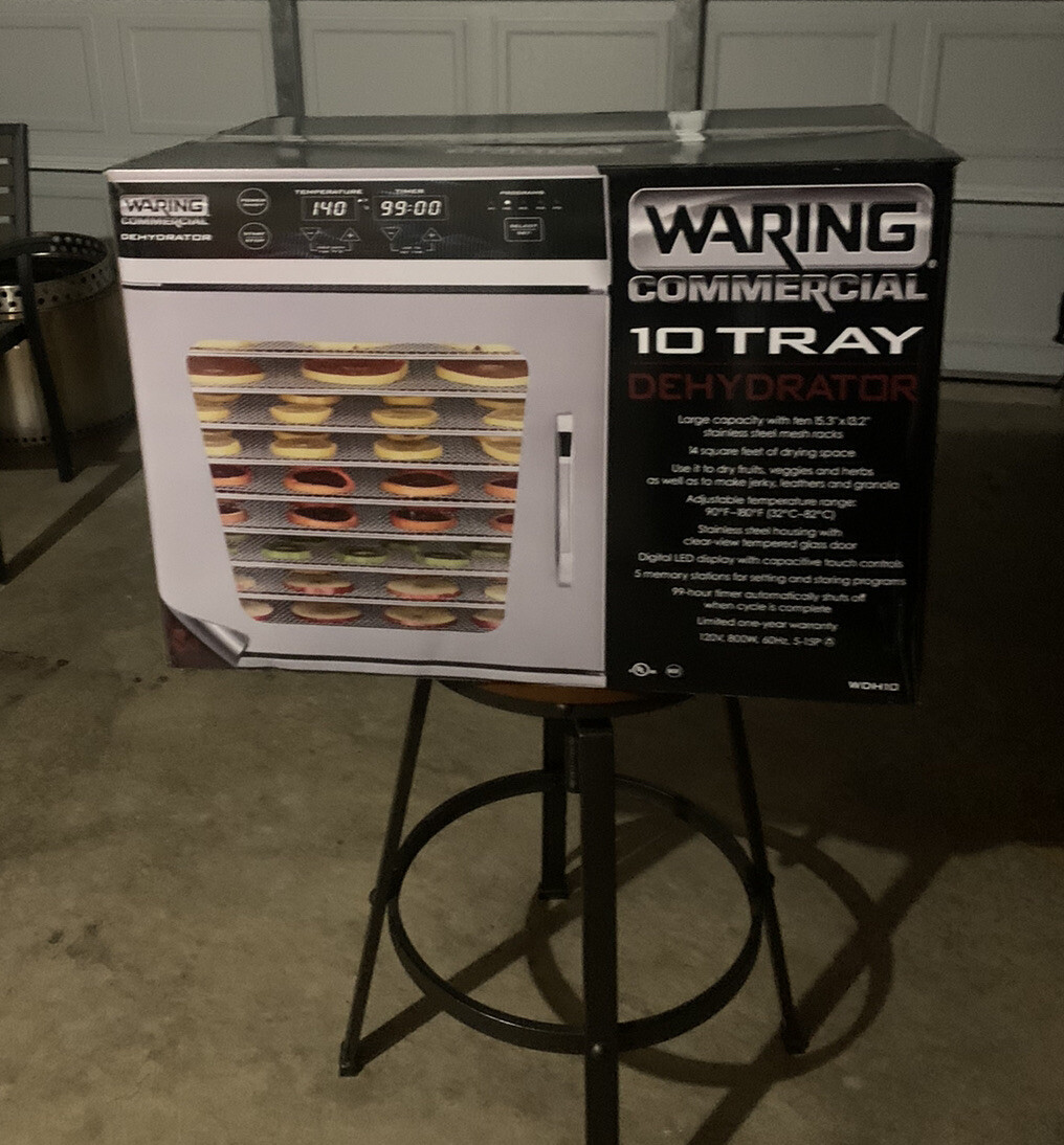 10 Tray Dehydrator Temperature Display Touchpad Controls Indoor Silver 💎✅