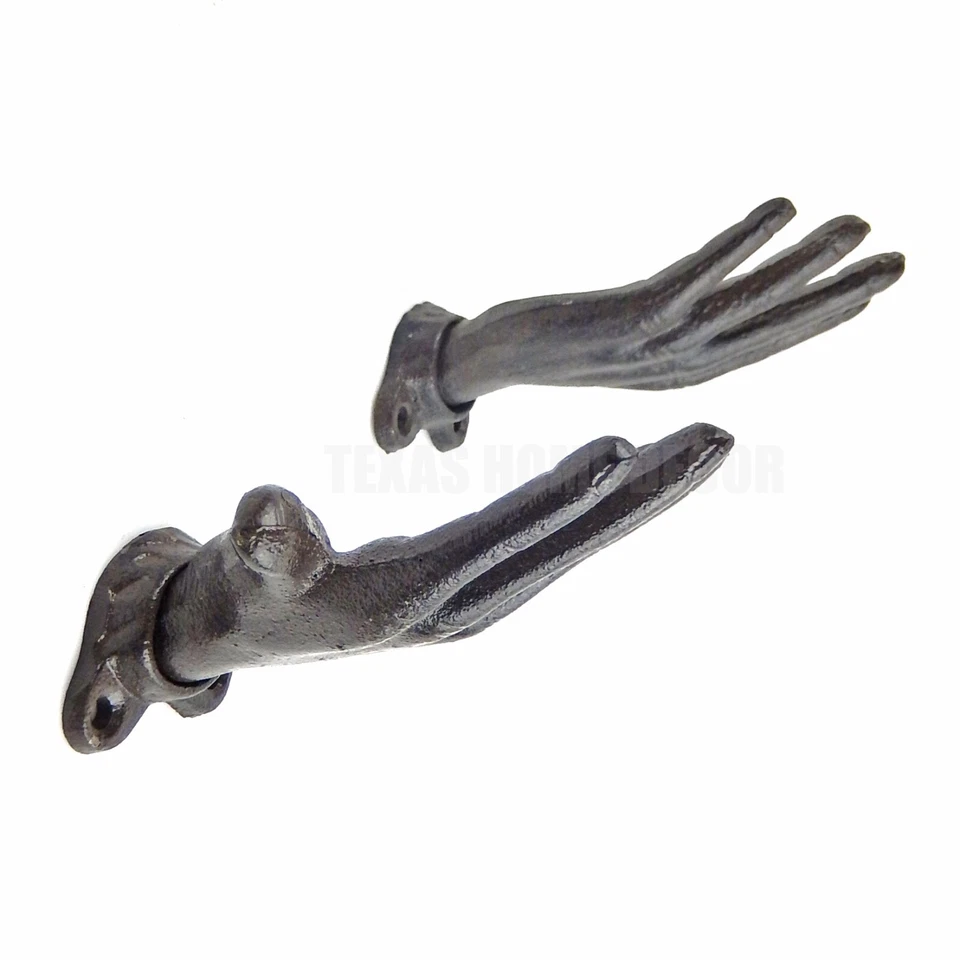 Gancho de pared manos abiertas de hierro fundido monedero toalla abrigo joyería colgador llavero conjunto de 2 Foto 4 de 4