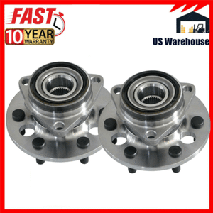 2 Front Wheel Bearing /& Hub 1988-1994 Chevy GMC K1500 K2500 Yukon 6-Lug 4WD