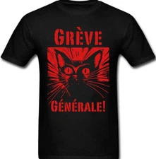 Industrial Workers Of The World Solidarity Union Greve Cat IWW T shirt Tee