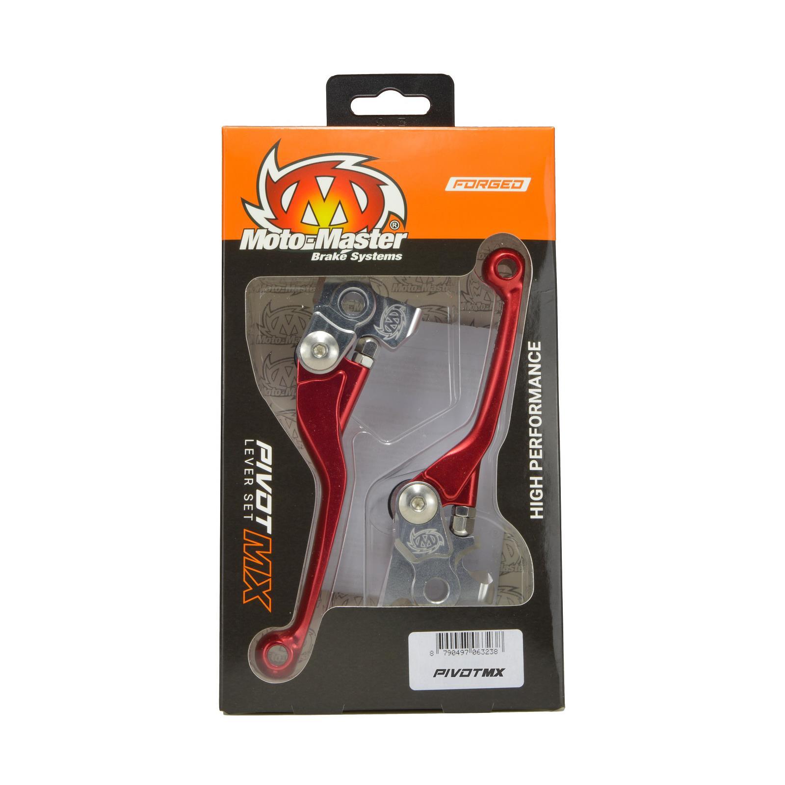 Moto-Master MX Pivot Lever Set Forged Red Honda CRF450R (2021-) MX Motocross