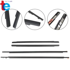 Door Belt Molding Weatherstrip Front & Rear SET For 2007-2014 Toyota FJ Cruiser