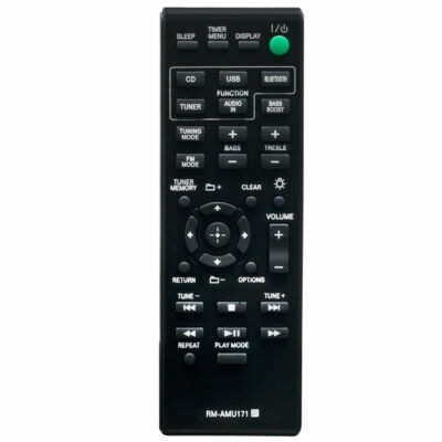 RM-AMU171 Replace Remote for Sony Audio CMT-BT60 CMT-BT80W CMT-SBT100 HCD-SBT100