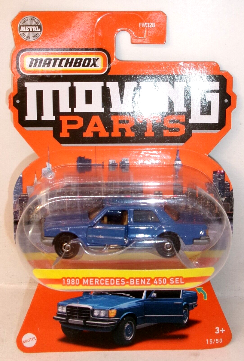 2022 MATCHBOX 1:64 MBX MOVING PARTS 15/50 BLUE 1980 MERCEDES-BENZ