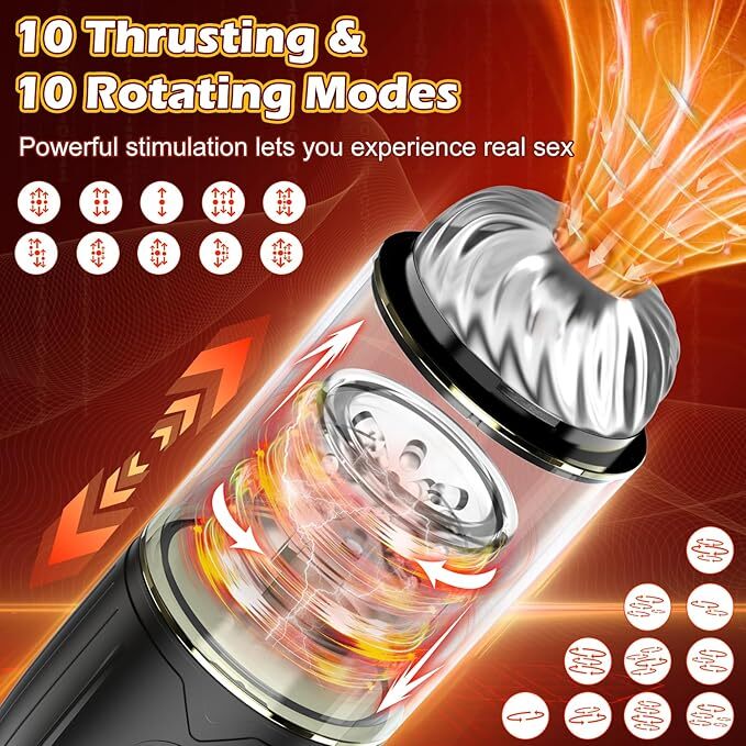 automatic thrusting rotating male masturbator Buy Doctor Love Zinger+ Vibrating Cock Ring Remote Black Male Sex Toy
