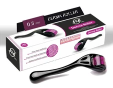 Beard Derma Roller – 540 Titanium Microneedles, 0.5 mm Micro Needle Tool