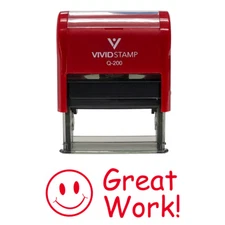 Great Work Teacher Self Inking Rubber Stamp