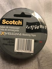Scotch Expressions Masking Tape,0,94-Inch x 20-Yards, Teacher ABC Alphabet Tape