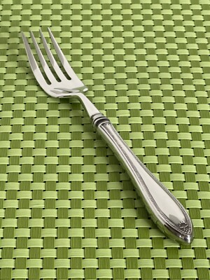 Oneida SHERATON Stainless Dinner Fork Glossy Cube Mark Plume Tip Flatware
