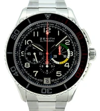 Zenith Men's 45mm El Primero Flyback Rainbow Chrono Watch! Ref: 03.2061.405/21!