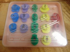 Vtg Kenmore Zig Zag Automatic Cams Set Of 16 Original Case