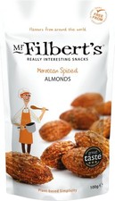 Mr Filbert's Moroccan Spiced Almonds, Roasted Almond Snack with Chilli Garlic a