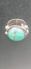 Brisbee Turchoise Sterling Silver 18 gram Rin...