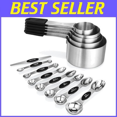 Kitchen Gadgets: Stainless Steel Measuring Cups & Spoons