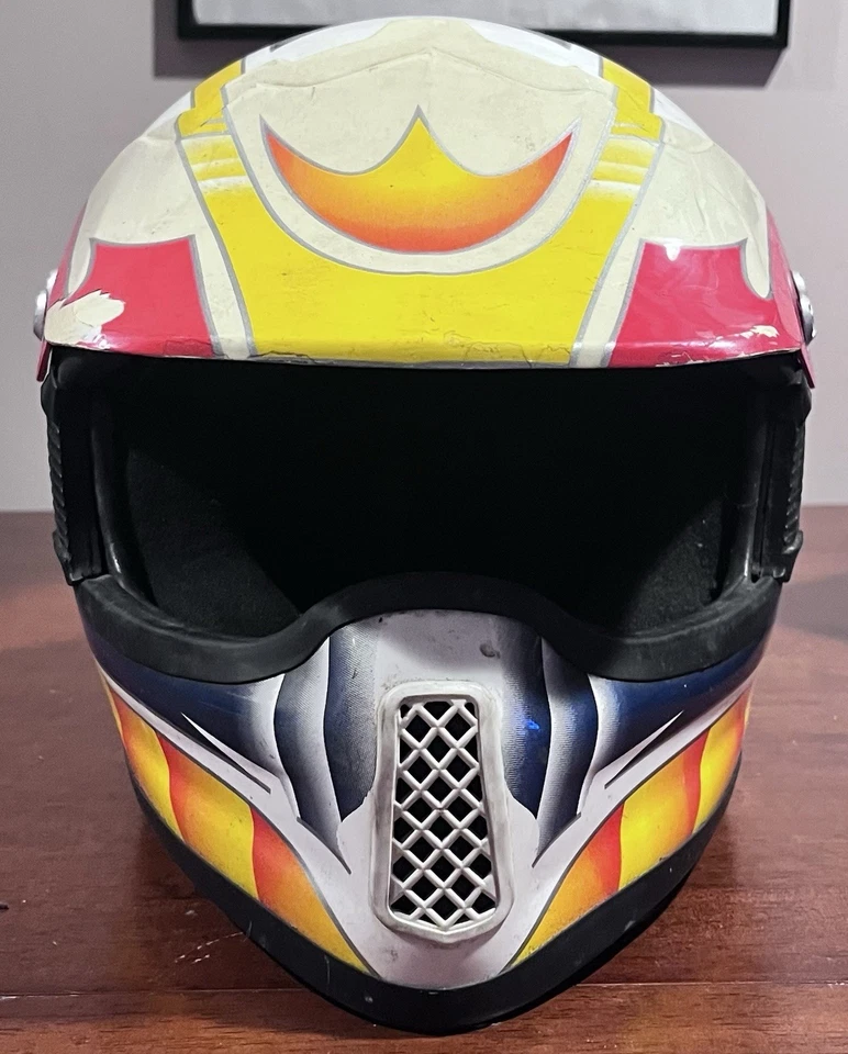 VEGA Mighty-SMALL 头盔 ~ 黄色、白色、黑色 红色 — 第 3/4 张图片