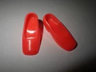 Vintage Barbie Francie Doll Orange Square Toe Heels Shoes Japan EXCELLENT