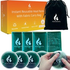 Reusable Heat Packs-8 Instant Heat Packs Click Activated-Pads for On The Go, Cam